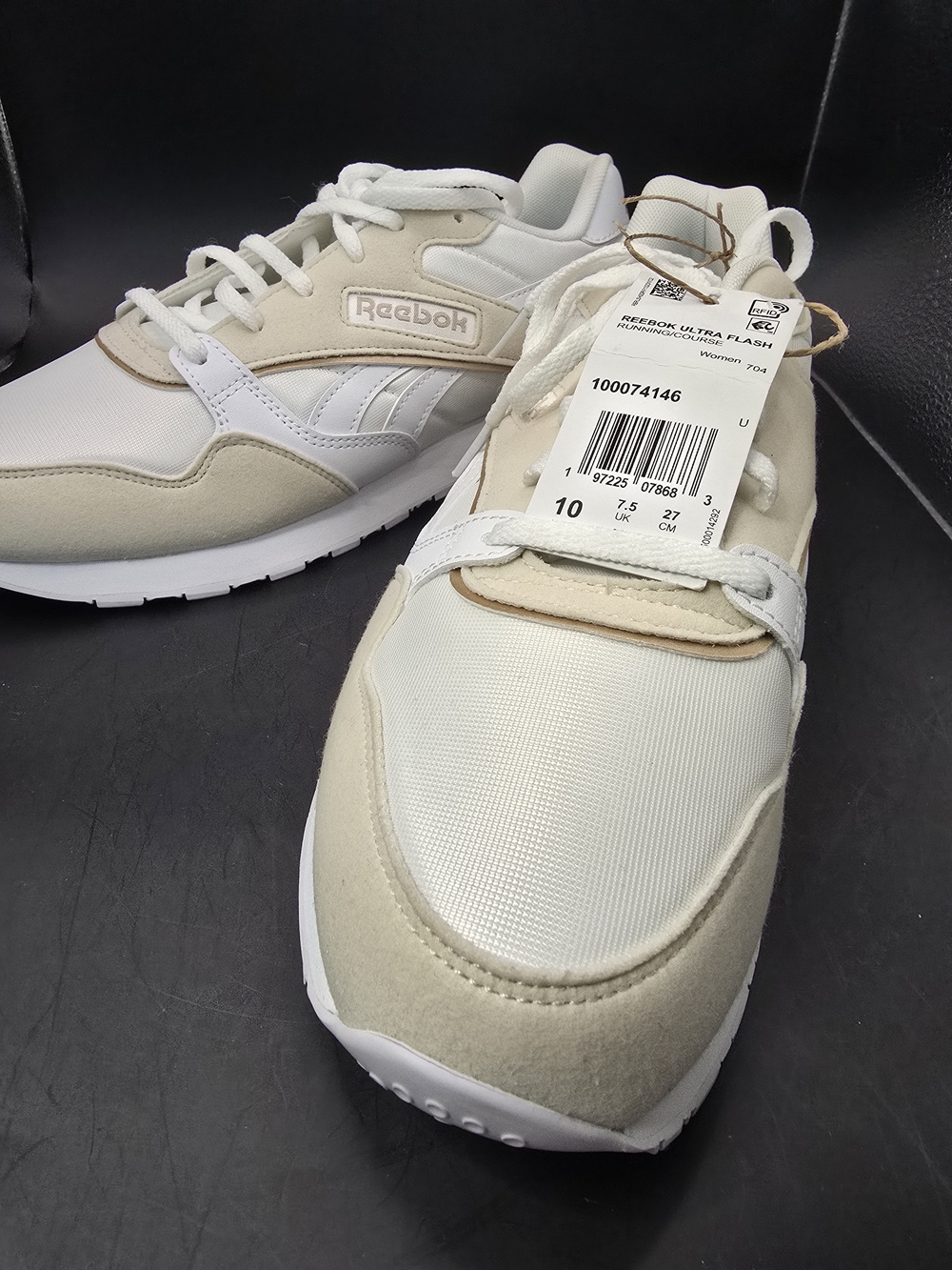 Reebok Neutral Tone Runner Sneakers - White & Beige